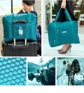 Best Lightweight Fold Up Carry Bags , High Durability Travel Blue Folding Bag wholesale