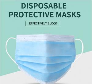 Best Manufacturer CE/ FDA Medical 3Ply Earloop Mouth Mask 3 Layer Disposable 3 ply Medical Face Mask wholesale
