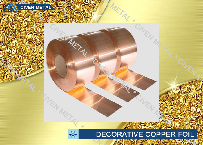 C1100 C1220 C1020 Decorative Copper Sheet Roll For Electronic Industry