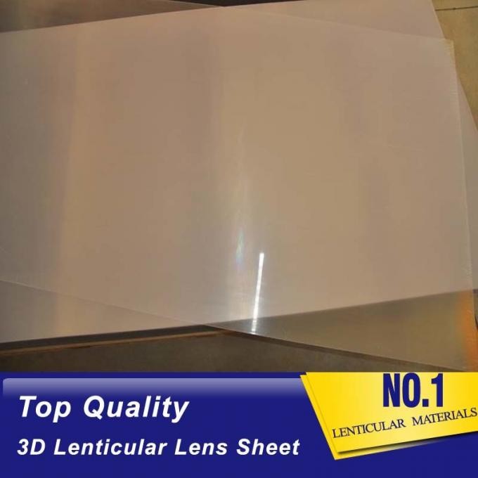 Best Very thin lens sheet 100LPI PET lenticular sheet len 51x71cm, 0.35mm 3D Lenticular  film materials for UV offset print wholesale