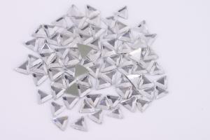 Best Triangle Shape Lead Free Crystal Beads , Crystal Rhinestones For Clothing wholesale