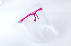 Best New Arrival Full Cover Protective Face Sheild PET Transperent With Glasses Frame wholesale