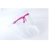 Buy cheap New Arrival Full Cover Protective Face Sheild PET Transperent With Glasses Frame from wholesalers