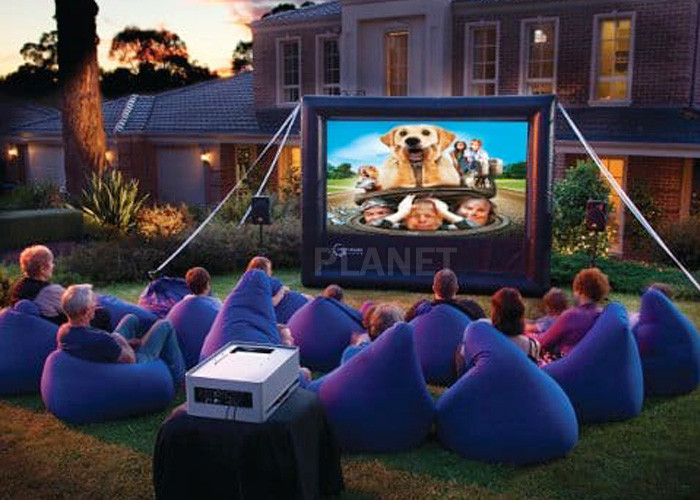 Best Advertising Inflatable Outdoor Movie Screen CE / UL Blower With Repair Kits wholesale