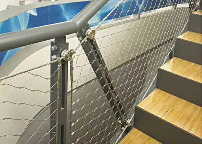 Architectural Roof Woven Rope Mesh Children Playground Ferrule Cable Net for sale