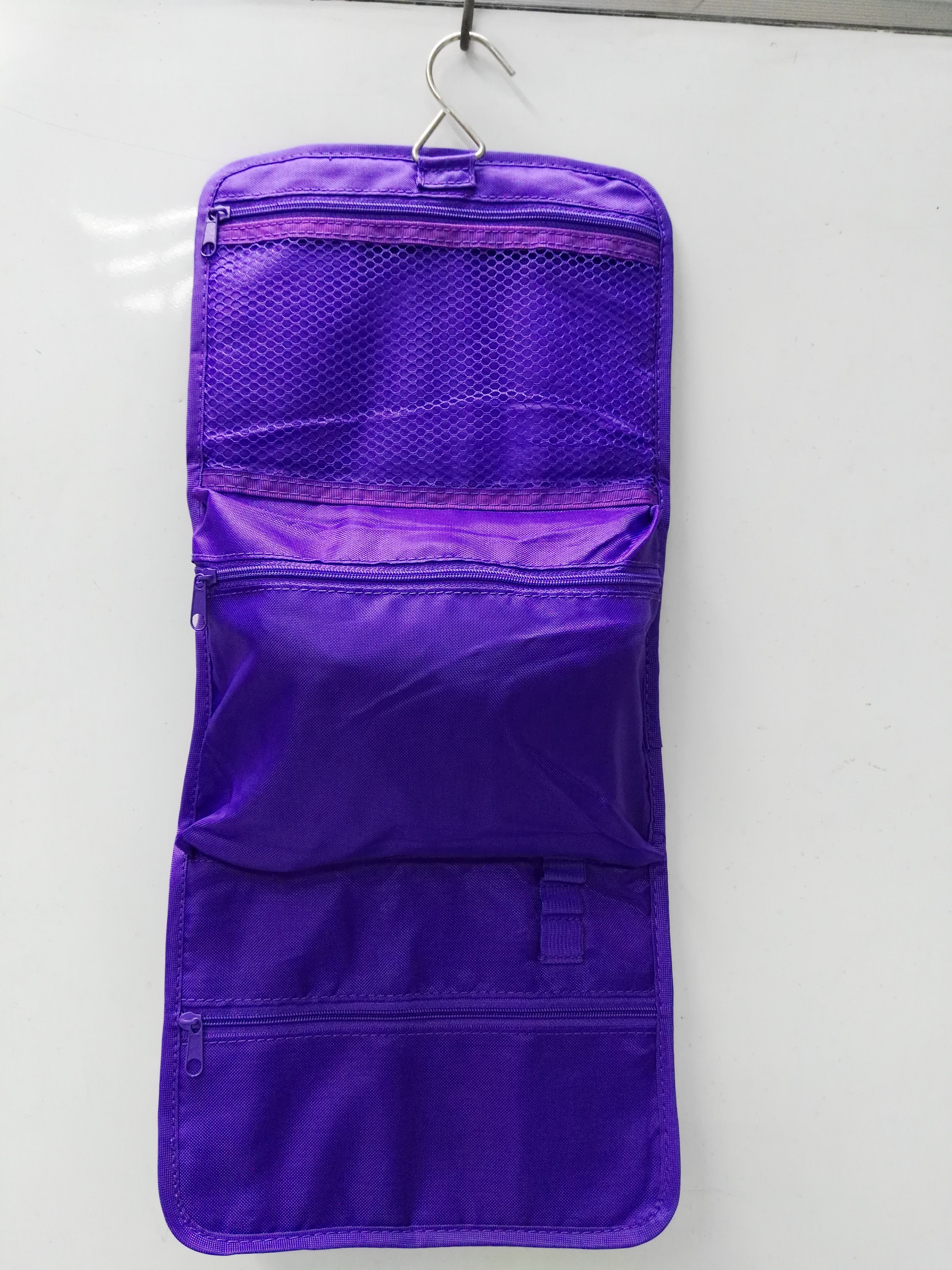 Best Purple Non Woven Fabric  Electronics Organizer Travel Case With Three Layer wholesale