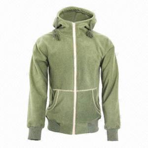 Best Men's and Lady's Fleece Black/Army Green Lifestyle Hoody Jacket/Coat  wholesale