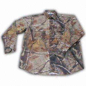 Best Hunting Shirt with Realtree Camo and Cotton Fabric Shell wholesale