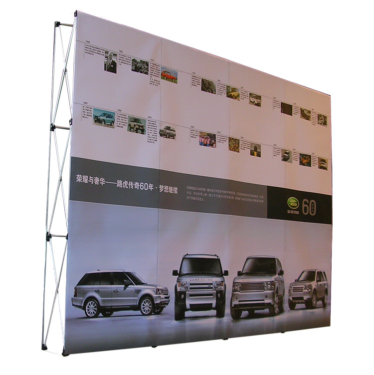 Best Easy Installation Trade Show Backdrop Displays Folding Banner Stand Smooth Surface wholesale