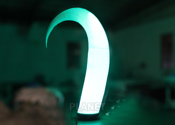 Best Colorful Inflatable Lighting Decoration Led Horns Durable 210D Oxford Cloth wholesale