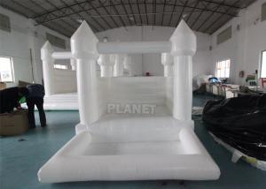 Best White Small 10FT Inflatable Bounce House PVC Bouncy Castle Jumper Toddler White Bounce Combo wholesale