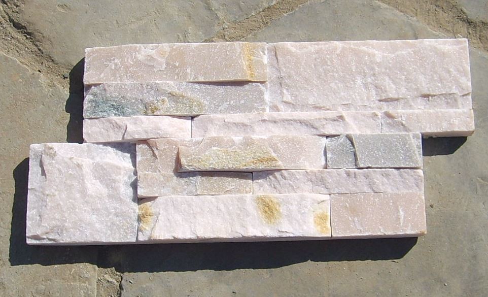 Pink Quartzite S Cut Stone Cladding,Indoor S Clad Ledgestone,Outdoor S Clad for sale