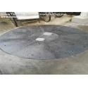 Non Skid Composite Galvanized Metal Grating Plate For Sidewalks Ramps for sale