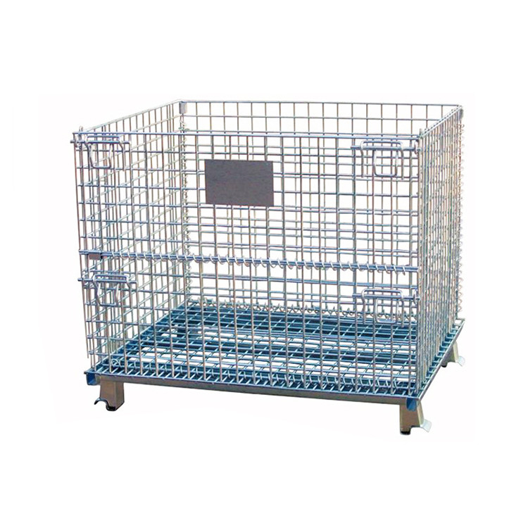 Best Stackable wire mesh storage containers cages used for warehouse wholesale