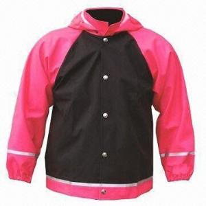Best Children's rain jacket/coat, made of PU fabric, waterproof 3000 wholesale