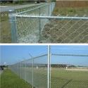 Outdoors Sports Ground SGS Green Chain Link Fence Pvc Coated 2m Height for sale