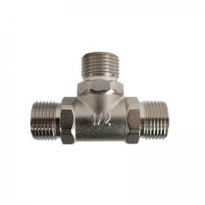 Best Thread Hose Connectors And Fittings T Type Three Ways Outer For DN10 Natural Gas Tubes wholesale