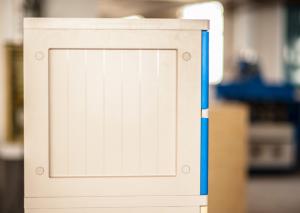 Best Vandal Resistant ABS Plastic Locker 4 Tier Beige Door Gray Body For Factory wholesale