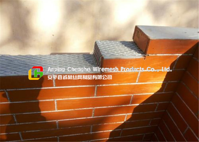 Wall Construction Metal Mesh , House Security Expanded Steel Mesh Sheets for sale
