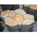 Natual Rust Slate Flagstone Patio Flooring Pavers Multicolor Slate Flagstone for sale