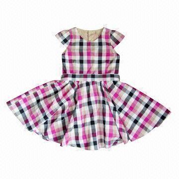 Best Girl's Plaid Jumper/Clothing/Skirt/Dresses/Wear, Made of 100% Cotton wholesale