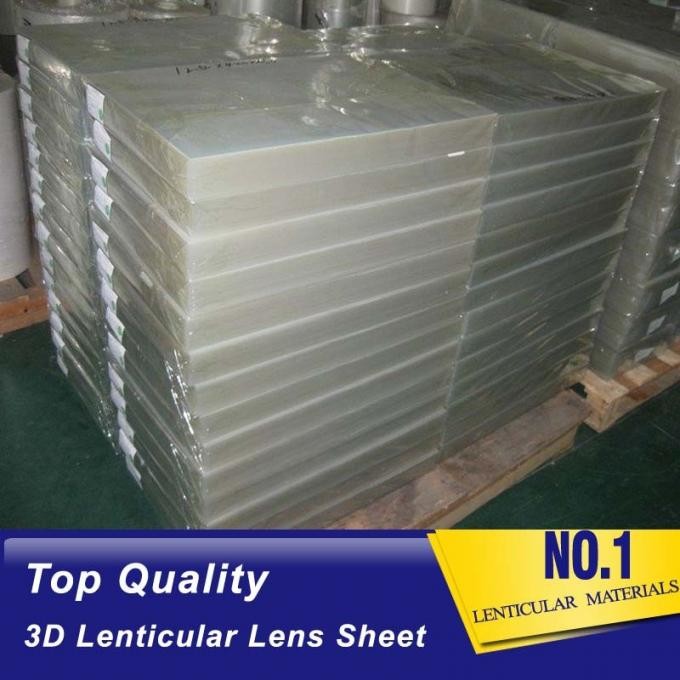 Best 3D plastic lenticcular sheet with best focus for making middle format 3d / flip on injekt or digital printer in USA wholesale