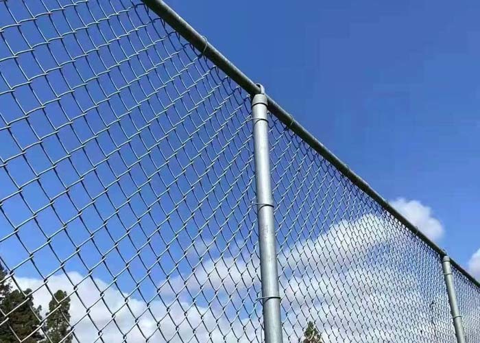 6ft Garden Chain Link Fence Fabric Pvc Coated / Galvanized for sale