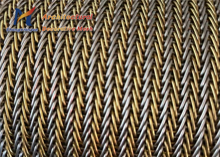 Best Dense V Type Spiral Wire Mesh Flexible Copper Architectural wholesale