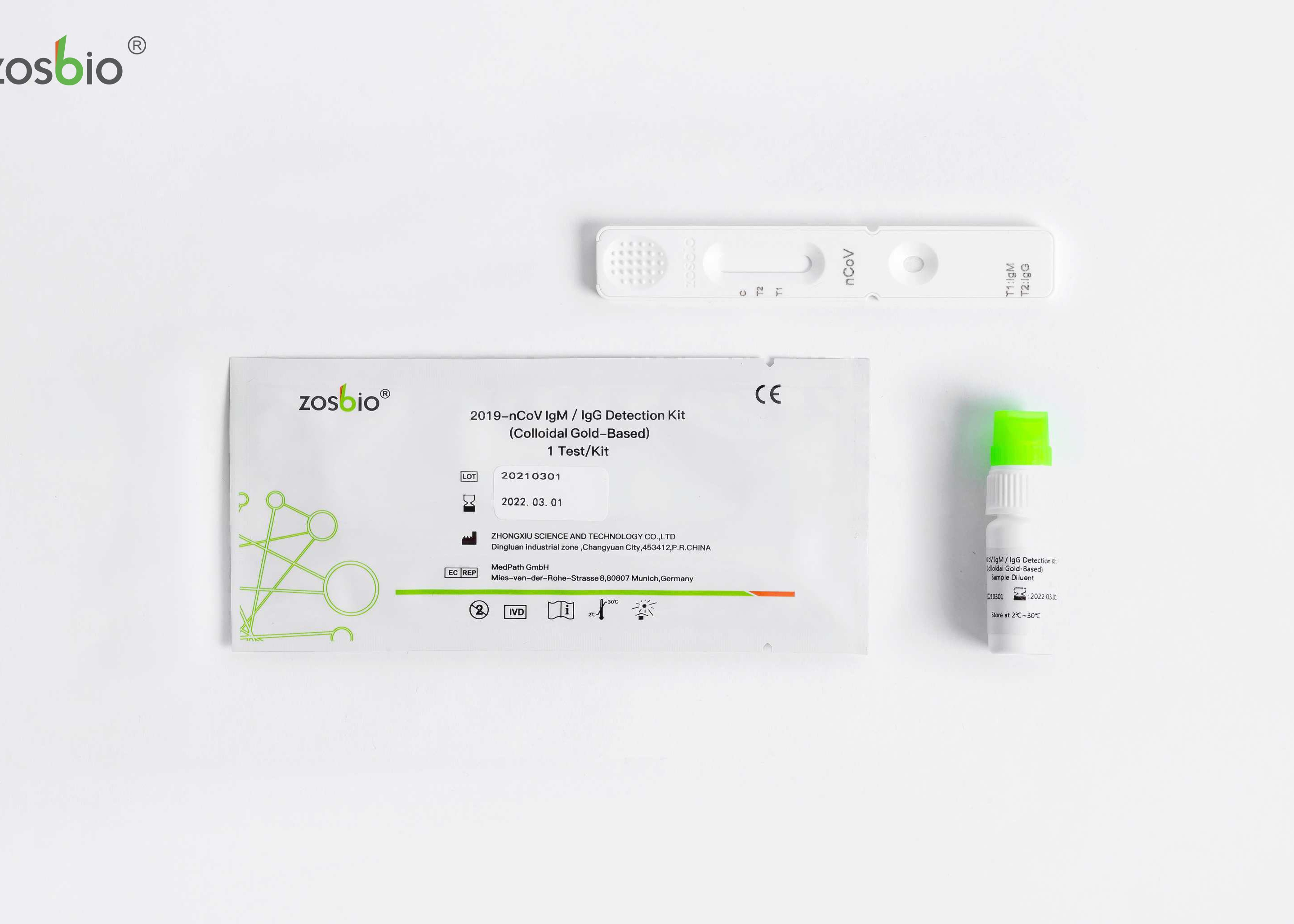 Buy cheap COVID-19 IgG IgM Test Kit ( Colloidal Gold - Based ) Zhongxiu Qualifications from wholesalers