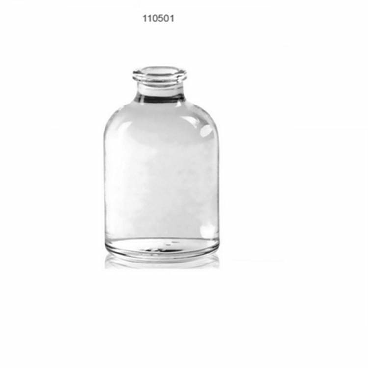 Cheap Clear Boston Round Pharmaceutical Glass Bottles Durable Odorless ISO14001 for sale