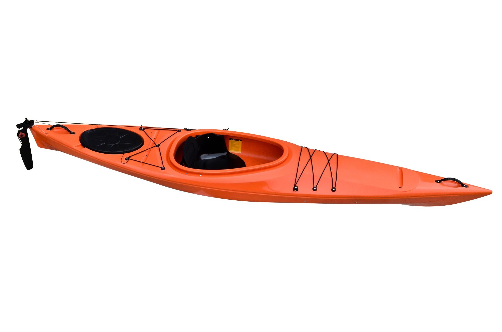 Best UV Resistant 12 Foot Sit In Kayak , Orange Color Sit Inside Tandem Kayak With Rudder wholesale