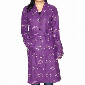 Best Women's Raincoat, Long, PU Fabric, Waterproof 3000 wholesale