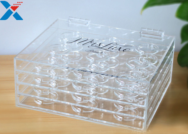 Best Custom 3 Layer Plexiglass Display Box False Eyelash Packaging Case Without Recycle wholesale