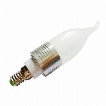 Best 3W LED Candle Bulb with Multiple Base Choices, 750lm Luminous, 90 to 265V Voltage, 2-Year Warranty wholesale