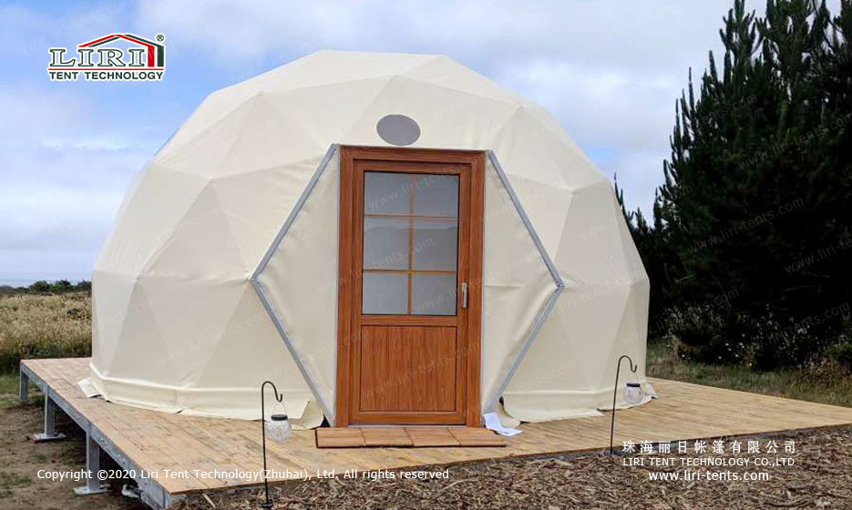 Best China Manufacturer 6m Outdoor Waterproof Luxury Geodesic Dome Hotel Glamping Tent for Sale wholesale