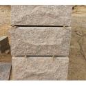 Rose Granite Mushroom Stones Pillar/Column Wall Stone Exterior Stone Cladding for sale