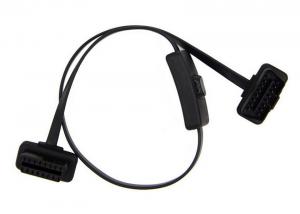 Best Flat Ribbon Obd2 Extension Cord With Switch , Obd Extension Lead wholesale