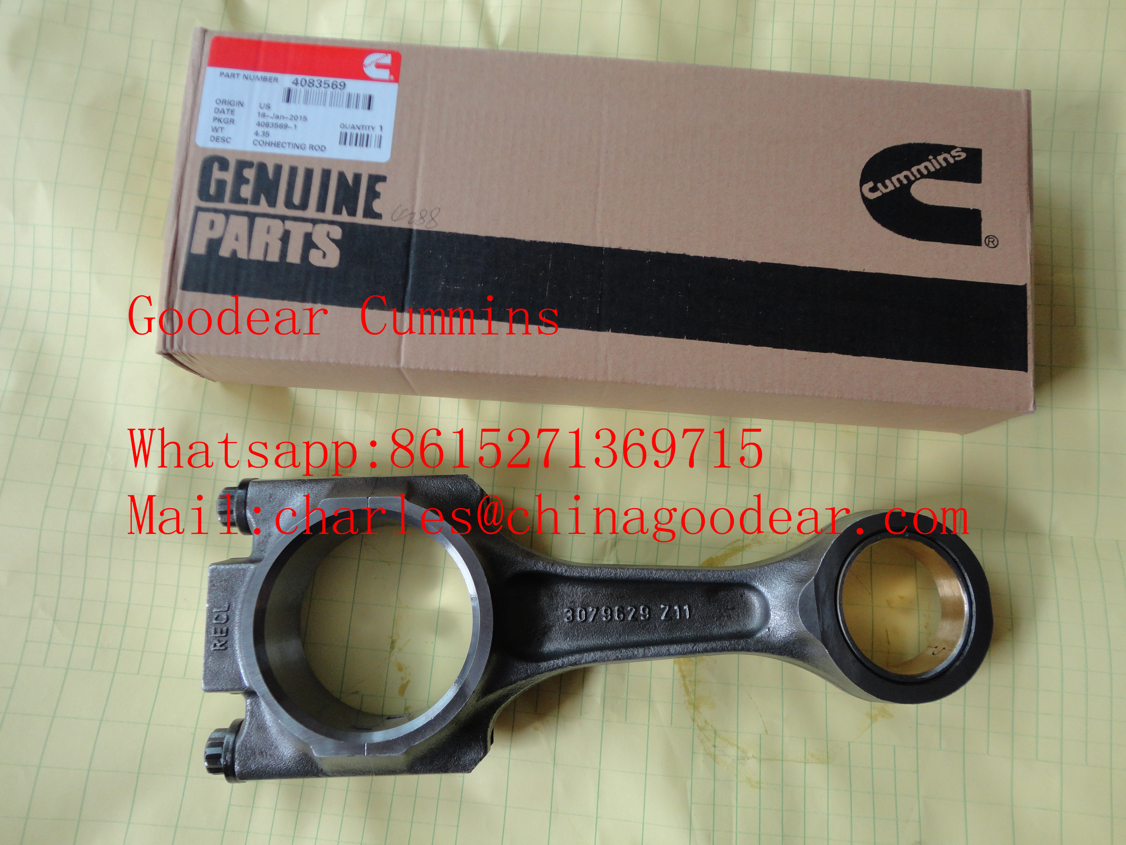 Xi'an M11 diesel engine connecting rod 4083569/3027107 for sale