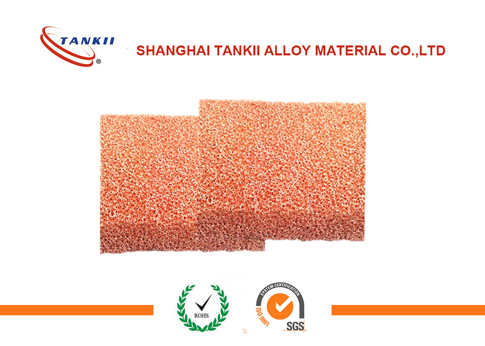 Best 80 PPI 2*500*500mm Copper Matel Foam for filter , Purity 99.99% wholesale