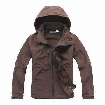 Best Men's Soft Shell Jacket with Adjustable and Detachable Hood wholesale