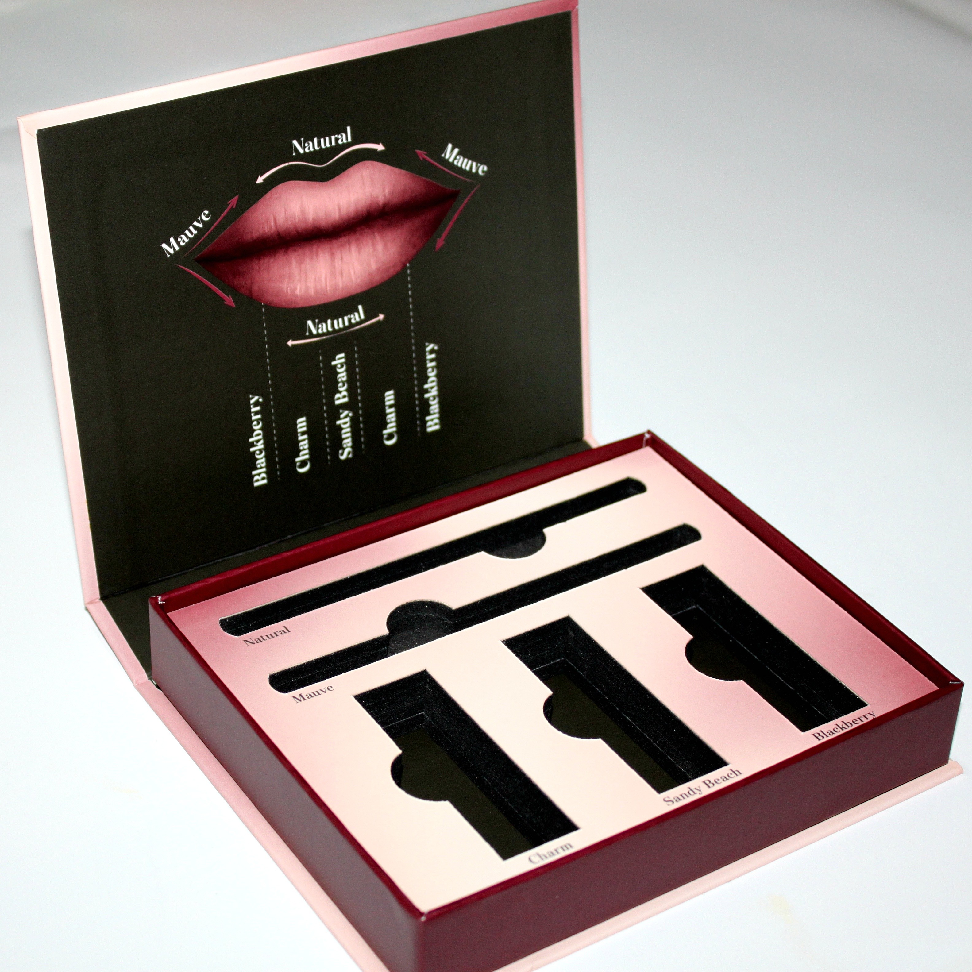 Buy cheap C1S C2S Corrugated Cosmetic Paper Box / Make Up Kit Box With 3 Lipgloss 2 from wholesalers