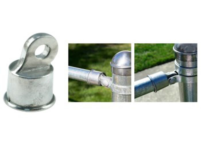 Galvanized Rail End Caps For Galvanized Chain Link Fencing Fittling for sale