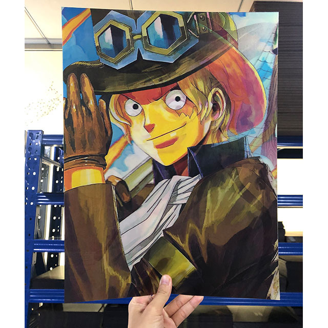 Best One Piece 3D Lenticular Poster Animation Characters Luffy And Zoro Prints wholesale