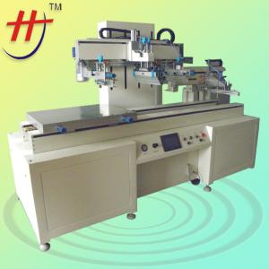 Large Format Full Automatic Multi-Color Screen Printing Machinery for Flatbed Plastic Board with Automatic Unload Arm