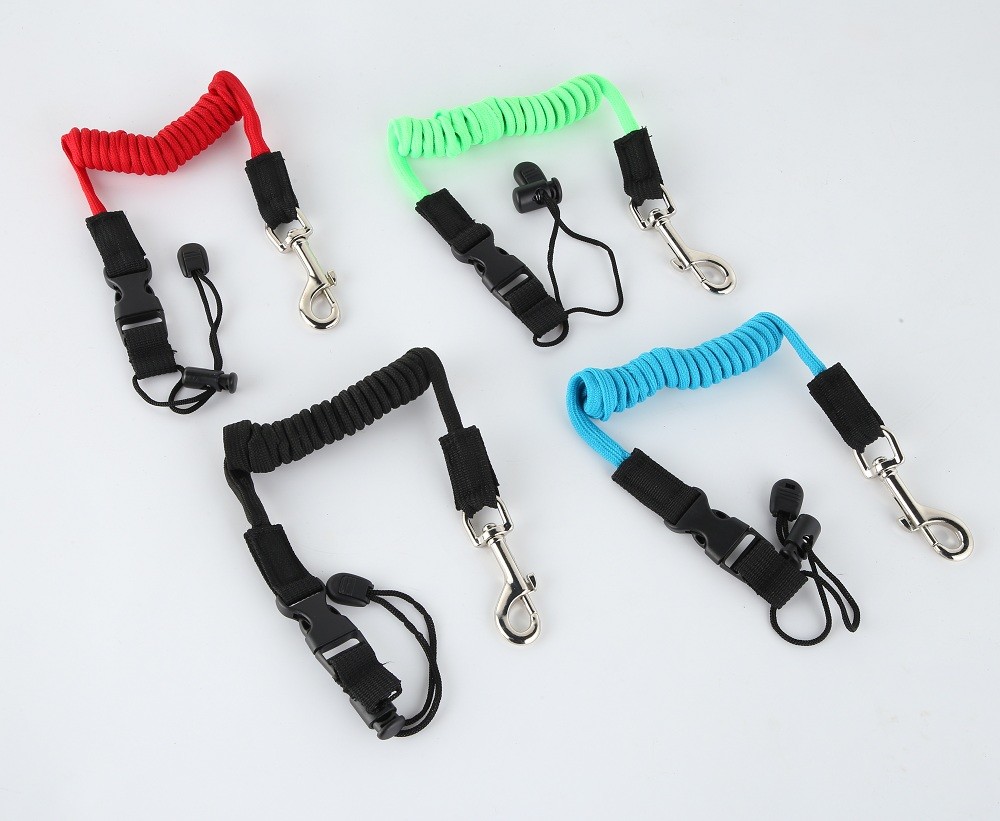 Best 1.5m Kayak Parts Accessories Paddle Leash Tpu Fabric Material Solid Alloy Hooks wholesale
