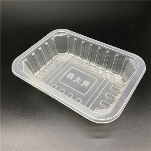 Best PP PET Disposable Food Tray , Heat Seal Blister Frozen Meal Trays wholesale