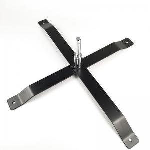 Best Space Saving Steel Coated Flag Cross Base With Spindle wholesale