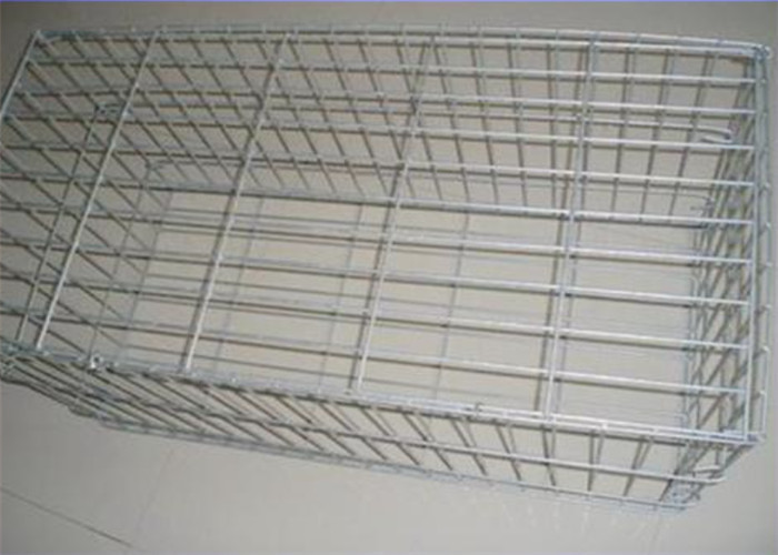 Zinc Coated Welded Wire Gabions Baskets , Stone Filled Wire Cages for sale