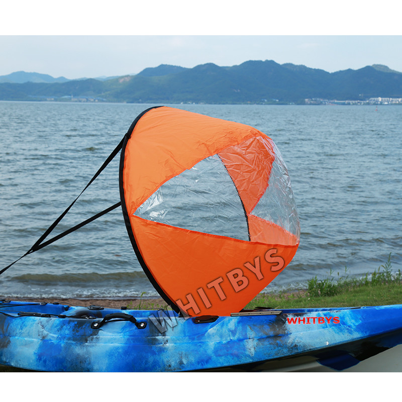 Best 42" Kayak Rail Accessories ,  Wind Paddle Scout Sail Universal Kayak Accessories With Clear Window wholesale