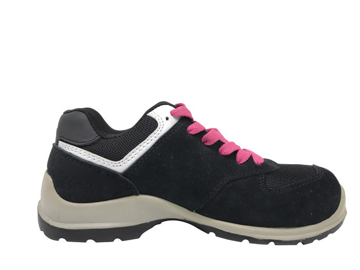 Best Logo Stitched Ladies Safety Shoes Foam Counter With Bright Color Lace wholesale